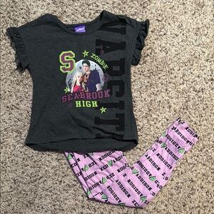 Girls size 6/6X Disney Zombies 2 matching pants set